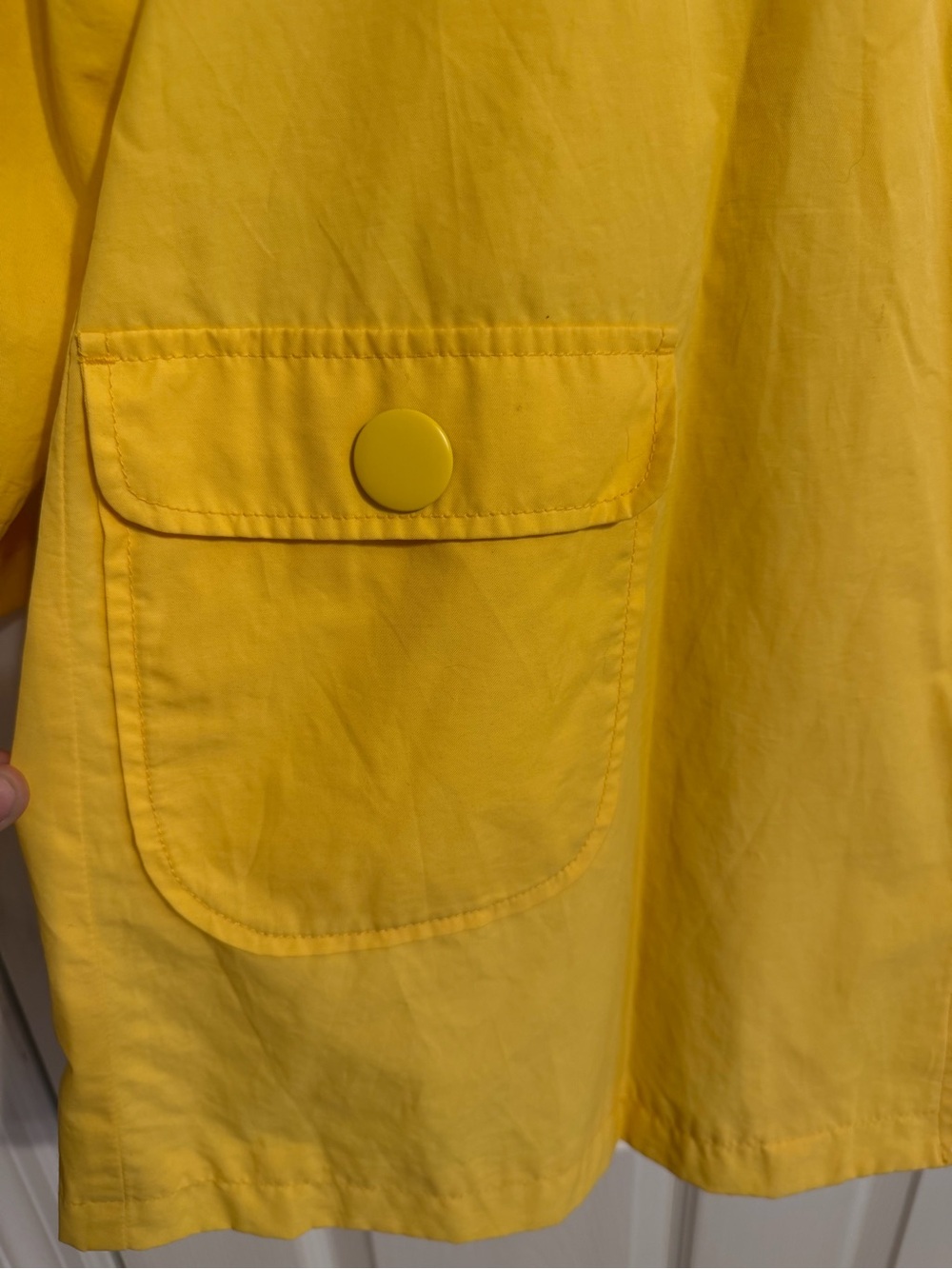 Tulle Anthropologie Yellow Rain Coat S EUC - Picture 4 of 5